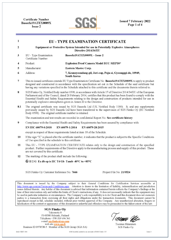 Certificate Number Baseefa19ATEX009X Issue2.png